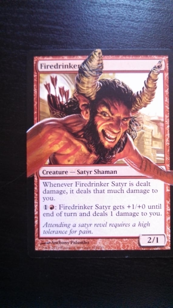 satyr mtg cards Magic The Gathering - Foundations Jumpstart - Satyr Hoplite main image 1