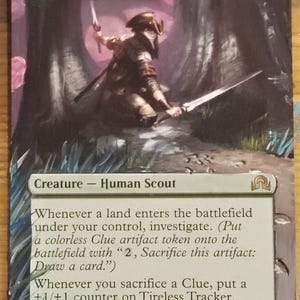 Tireless Tracker - Full Art / Altered. MTG