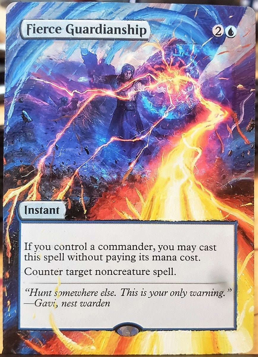 Fierce Guardianship Full Art / Altered. MTG Etsy