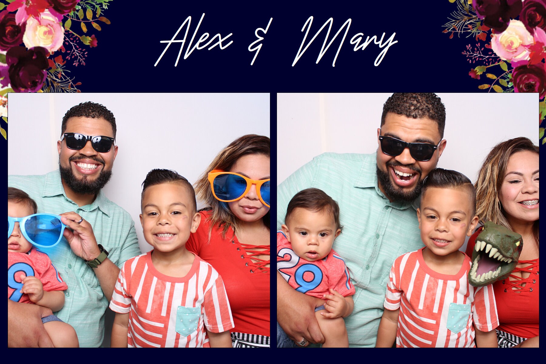 Navy Blue Photo Booth Template Bundle Etsy