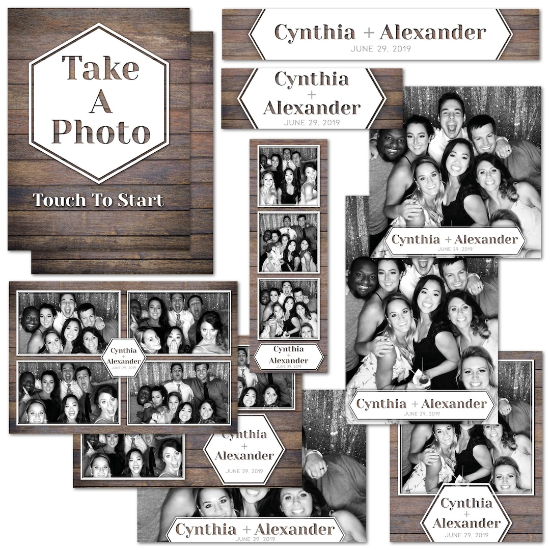 Rustic Barn Photo Booth Template Bundle Etsy