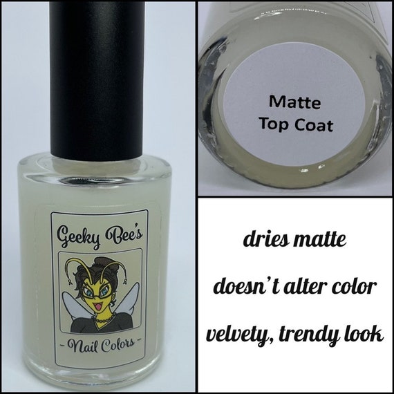 Wrapped In Plastic Nail Polish - matte iridescent flakie top coat –  Fanchromatic Nails