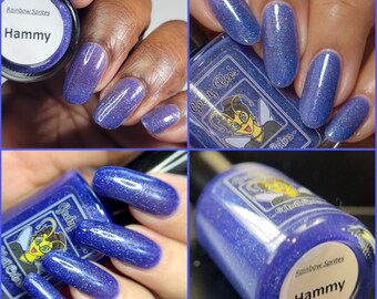 Hammy | Rainbow Sprites collection | Indigo jelly shimmer nail polish