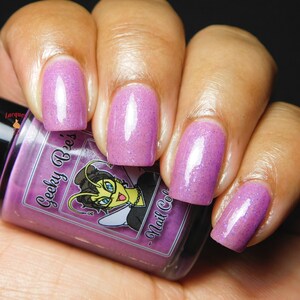 Go! Go! Go! Go! - Evil Disco - 5-Free Mauve Lavender Glitter Crelly Nail Polish