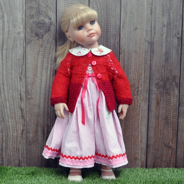 18-19 inch dolls, Gotz Doll,  Waldorf Doll, Doll Clothes, Doll Dress, Zwergnase junior,Gift for girl