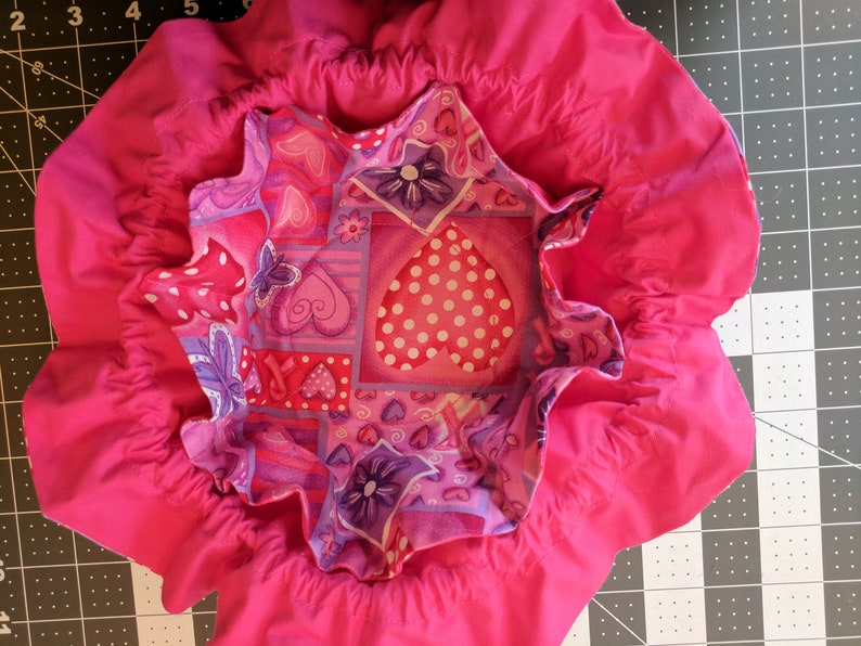 Red White Large Size Purple Pink Jewelry Travel Tote---Drawstring Organizer PouchBag Handmade Breast Cancer Awareness