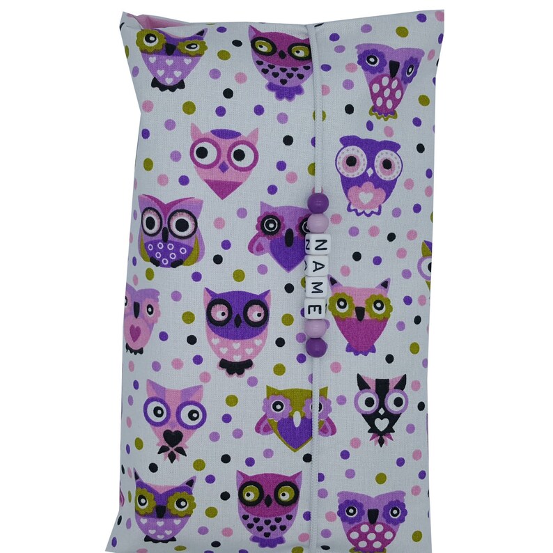 Nappy bag to go with name wrap bag XXL Twins animal gulls pacifier chain fan nappetui baby on the way girls customizable