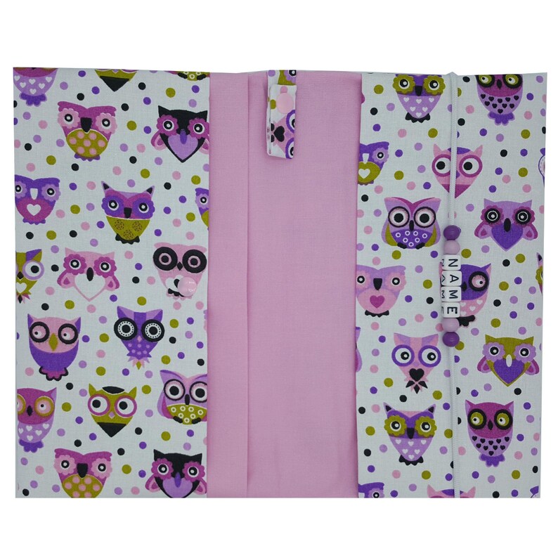 Nappy bag to go with name wrap bag XXL Twins animal gulls pacifier chain fan nappetui baby on the way girls customizable