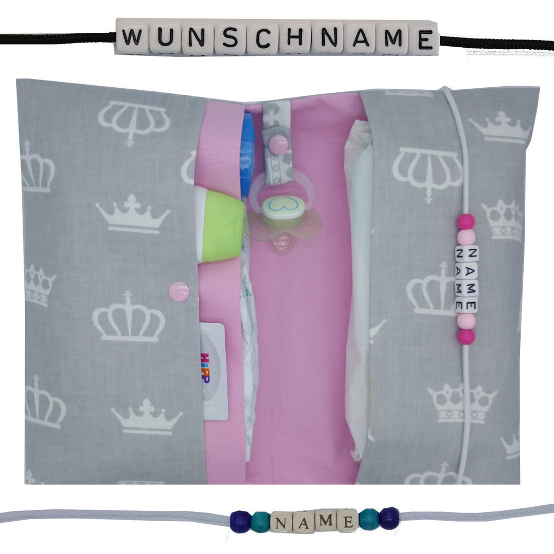 Diaper Bag With Name Diaper Bag XXL Princess Crown Gemini Fan Etsy UK