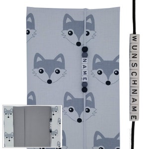 U-Heft Hülle mit Name Impfpass Tier Fuchs Geschenk Geburt Junge Mädchen Schutzhülle Untersuchungsheft personalisiert uheft u Heft Frau Else
