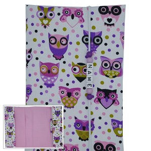 U-Heft Hülle mit Name Impfpass Waldtiere Geschenk Geburt Taufe Mädchen Eule Schutzhülle Untersuchungsheft personalisierbar uheft u Heft boho