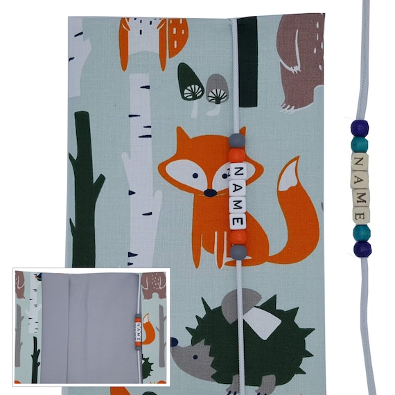 U-Heft Hülle mit Name Impfpass Waldtiere Geschenk Geburt Junge Mädchen Schutzhülle Untersuchungsheft personalisierbar uheft u Heft Frau Else