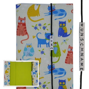 U-Heft Hülle mit Name Impfpassfach Geschenk Geburt Baby Junge Mädchen Tier Katze Schutzhülle Untersuchungsheft personalisierbar Uheft Else