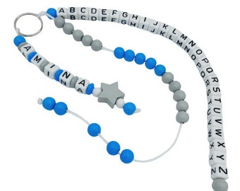 Cadena de conteo 0-20 + ABC con nombre, color deseado y motivo deseado, niño niña, regreso a clases, cono escolar, cono de caramelo, ayuda de aprendizaje, matemáticas, primer día de clases
