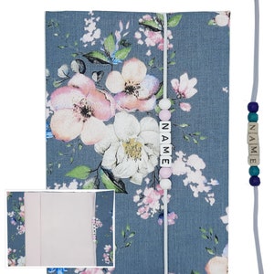 UHeft Hülle mit Name Impfpassfach Krankenkassenkarte Blüte Blume floral Geschenk Geburt Mädchen Schutzhülle Untersuchungsheft personalisiert