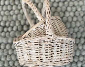 Children White Wash Baskets