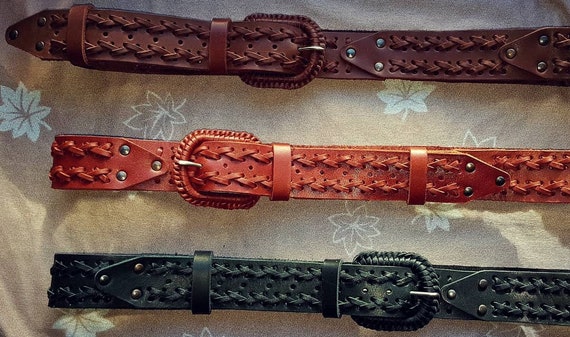 custom leather belts