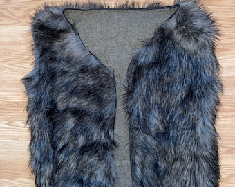 Handmade Faux Fur Vest - One of a kind