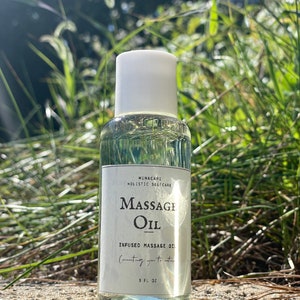 Muscle Massage Oil by MinaCare | Joint Pain Massage Oil | Therapeutic Essential Oil Blend | 100% Natural and Vegan