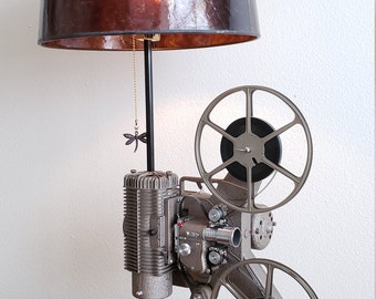 Vintage 8mm Projector Table Lamp
