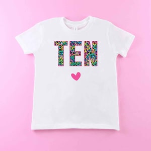Ten Birthday Shirt Girl, 10th Birthday Shirt, Turning 10 Shirt, Ten Year Old Birthday Girl Shirt, Girls Birthday Shirts, Ten Year Old Gift