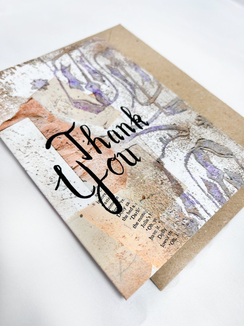 Thank You, Hand Lettering, Western, Country, Magical, Greeting Card, in