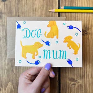 Cartão postal para mãe de cachorro - em branco por dentro