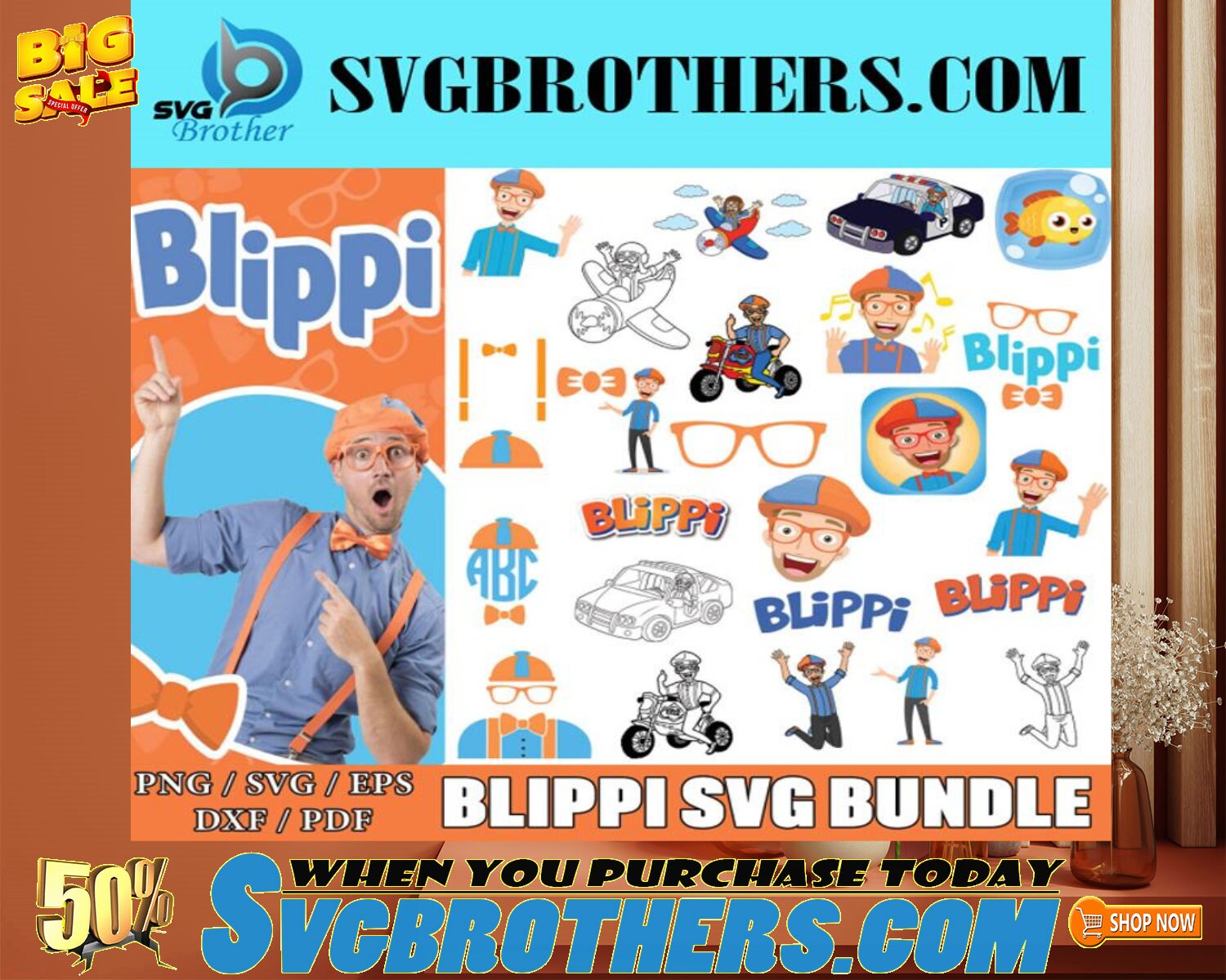 Blippi Svg Blippi Birthday Svg Blippi Party Blippi Tunes - Etsy
