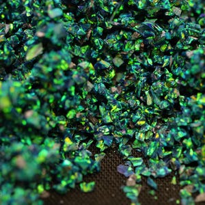 Ópalo astral triturado de esmeralda negra de 10 g: material de incrustación para manualidades imagen 6