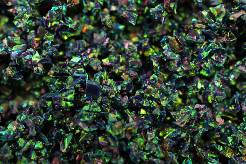 Crushed Opal Black Emerald / Inlay Material / Jewelry Making / Etsy UK