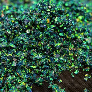 Ópalo astral triturado de esmeralda negra de 10 g: material de incrustación para manualidades imagen 10