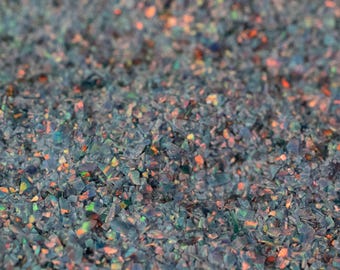 Moonstone Crushed Opal for Inlay, Gray Opal Inlay Material - Jewelry Making, Woodworking, Ring Making, Resin Art, Nail Art, Opal Flake Inlay