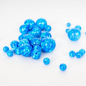 Pacific Sapphire Opal Beads, 4mm/6mm/8mm/10mm Opal Beads, 1mm Fully Drilled Round Bead Blue Craft Bead, Jewelry Making, Crafts, Pendants image 9