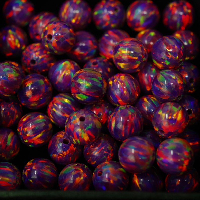 Craft Beads Orchid Opal 6mm Beads 1mm Center Drilled - Etsy