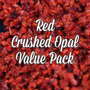 Red Crushed Opal Value Pack – Ring Inlay Material, 4 Grams
