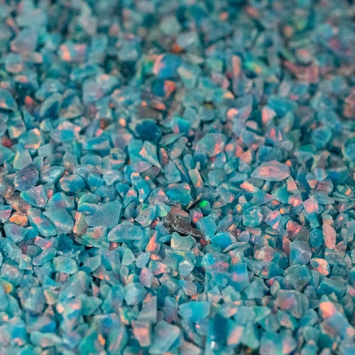 Crushed Opal Pearl White / Inlay Material / Jewelry Making / Etsy