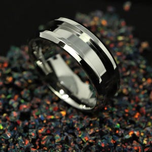 Stainless Steel Ring Blank - 8mm Wide 4mm Channel for Inlay & Ring Making