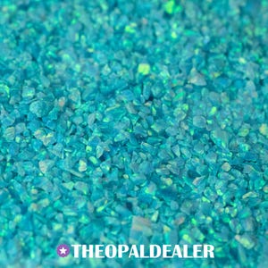 Turquoise Crushed Opal for Inlay, Blue Opal Inlay Material - Jewelry Making, Woodworking, Ring Making, Resin Art, Nail Art, Turquoise Inlay
