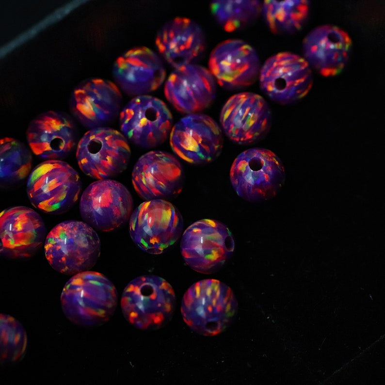 Craft Beads Orchid Opal 4mm Beads 1mm Center Drilled - Etsy
