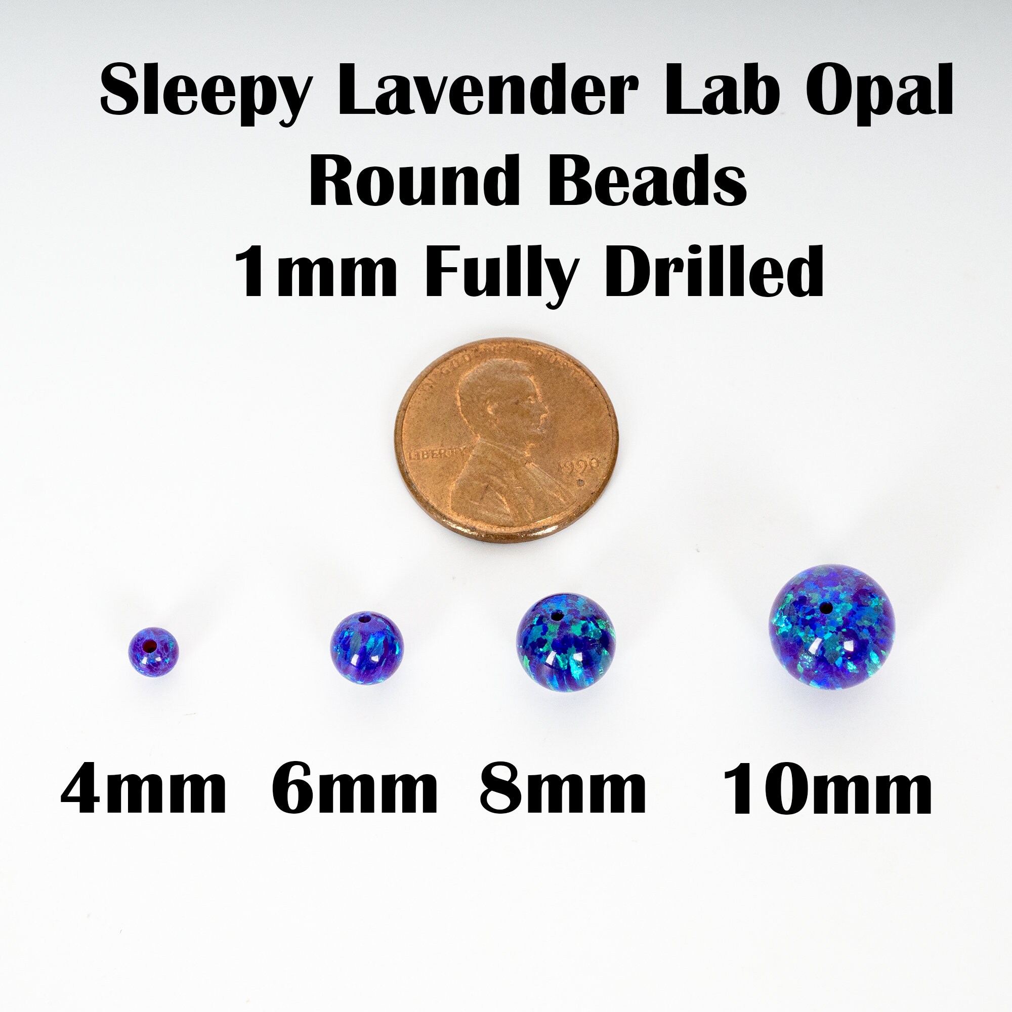 Pearl White Opal Beads, 4mm/6mm/8mm/10mm Opal Beads, Fully Drilled