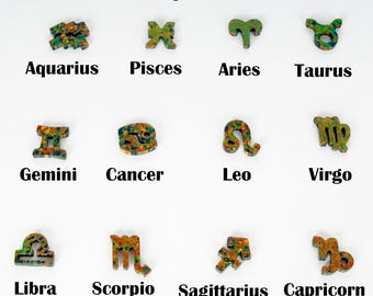 Black Fire Opal Zodiac Charm Bead – Astrology Jewelry Making