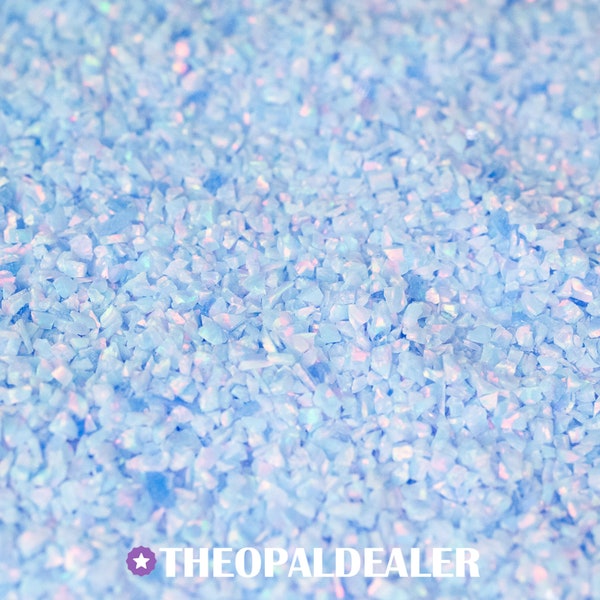 Odyssey Crushed Opal for Inlay, Blue Opal Inlay Material - Jewelry Making, Woodworking, Ring Making, Resin Art, Nail Art, Opal Stones