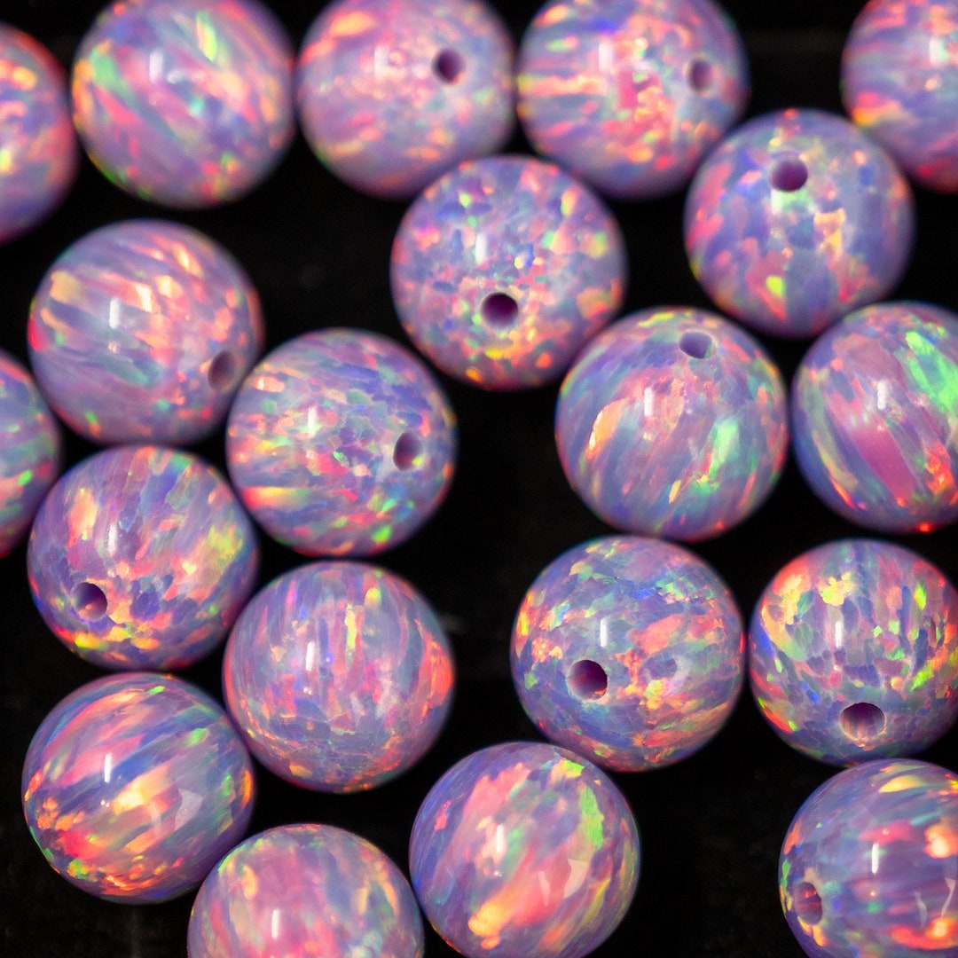 Craft Beads Ultra Violet Opal 6mm Beads 1mm Center Drilled - Etsy