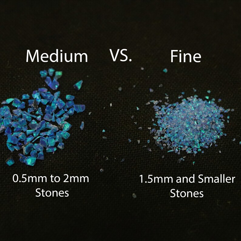 Crushed Opal Caribbean Blue Inlay Material / Blue Opal / Etsy