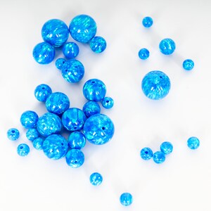 Pacific Sapphire Opal Beads, 4mm/6mm/8mm/10mm Opal Beads, 1mm Fully Drilled Round Bead Blue Craft Bead, Jewelry Making, Crafts, Pendants image 7