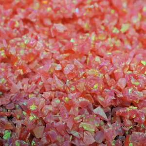 10 g d'opale astrale broyée rose corail rose des profondeurs de la mer - Matériau d'incrustation pour travaux manuels image 9