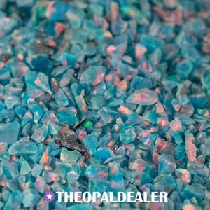 Witches Brew Crushed Opal for Inlay, Teal Opal Inlay Material - Jewelry Making, Woodworking, Ring Making, Resin Art, Nail Art, Craft Supply