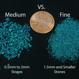 Ópalo astral triturado de esmeralda negra de 10 g: material de incrustación para manualidades imagen 2