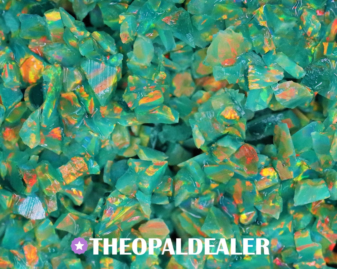 Crushed Opal for Inlay Olive Crushed Opal Inlay Etsy