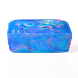 Mystic Blue Aurora Nebula Opal Block | Oparex Imitation | Pen Turning Inlay